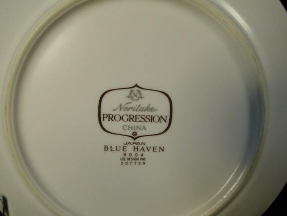 Noritake Blue Haven Bread Plates 6 14 9004 Progression Set Of 2