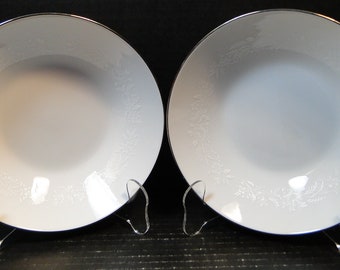 Noritake Reina Soup Bowls 7 3/8" 6450 Q Set of 2 Excellent