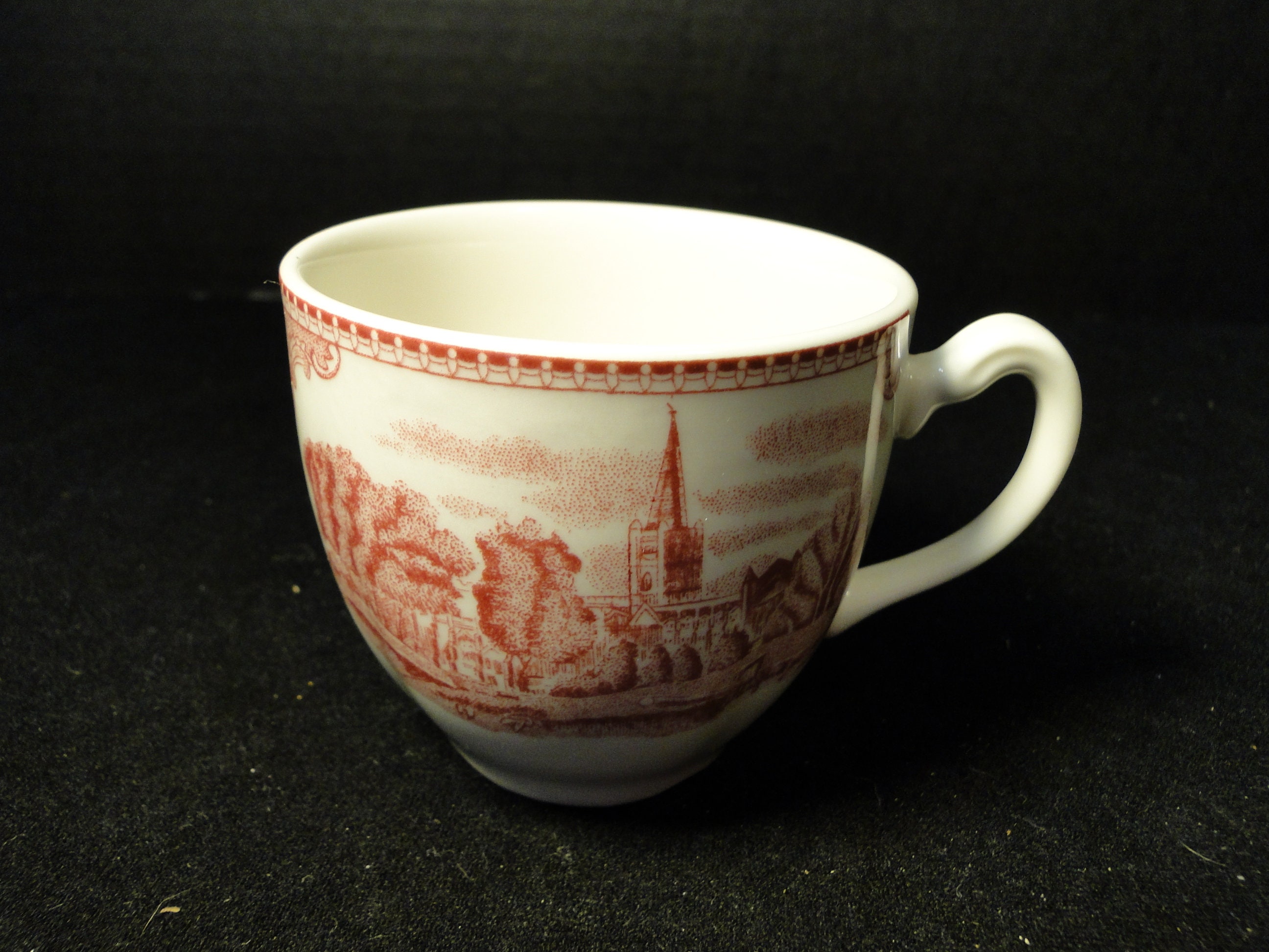 Johnson Brothers Old Britain Castles Tea Cup Saucer Sets Pink Etsy