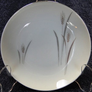 Fine China of Japan Platinum Wheat Berry Bowl 5 1/2&quot; Excellent
