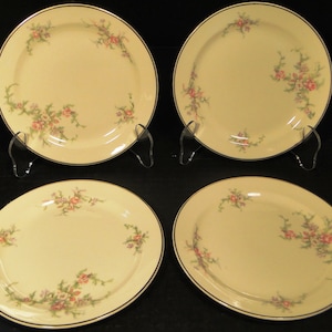 Taylor Smith Taylor Brides Bouquet Bread Plates 6 1/4&quot; Set of 4 Excellent