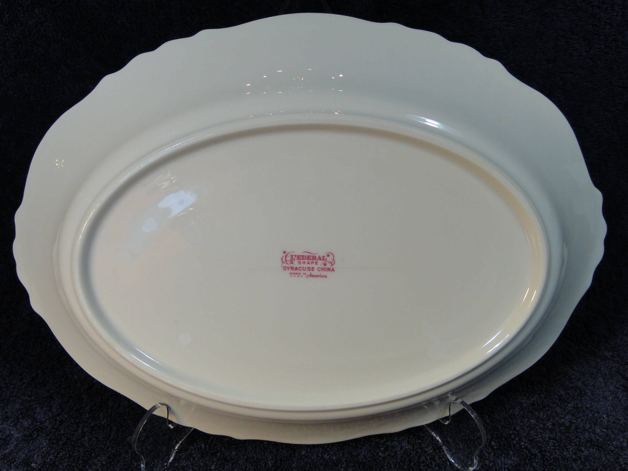 Syracuse China Federal Shape Stansbury Oval Serving Platter Etsy