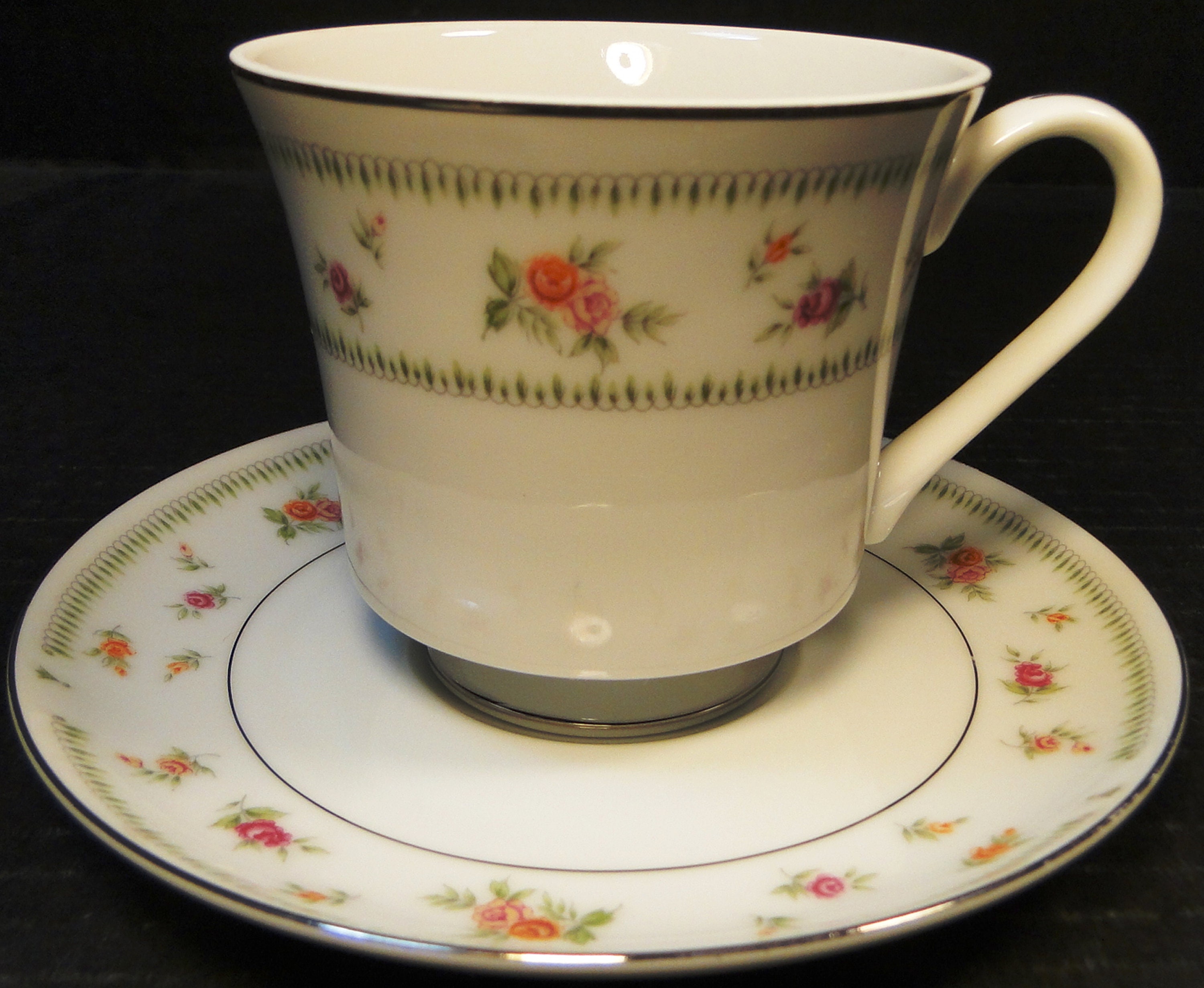 Abingdon China Tea Cup Saucer Sets Fine Porcelain Japan 2 Etsy