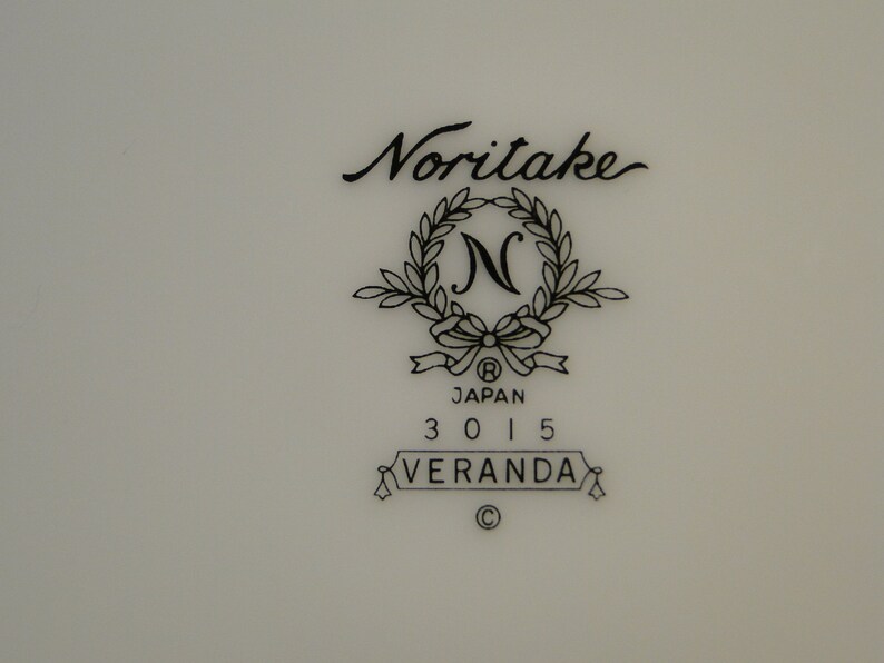 Noritake Veranda Salad Plates 3015 8 14 Set of 4 Excellent