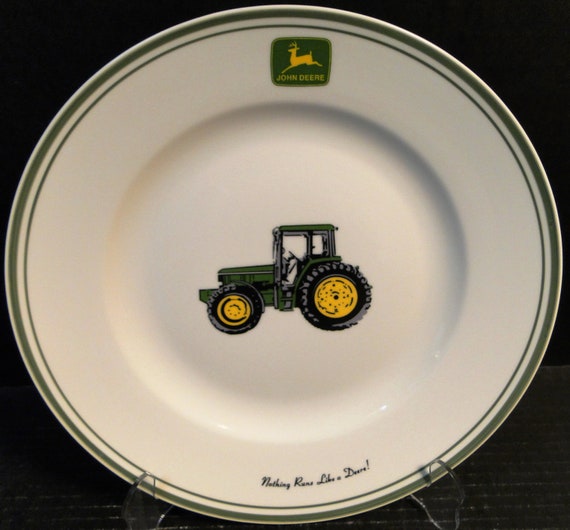 Gibson John Deere 11 1//4/" DINNER PLATE Nothing Runs Like a Deere