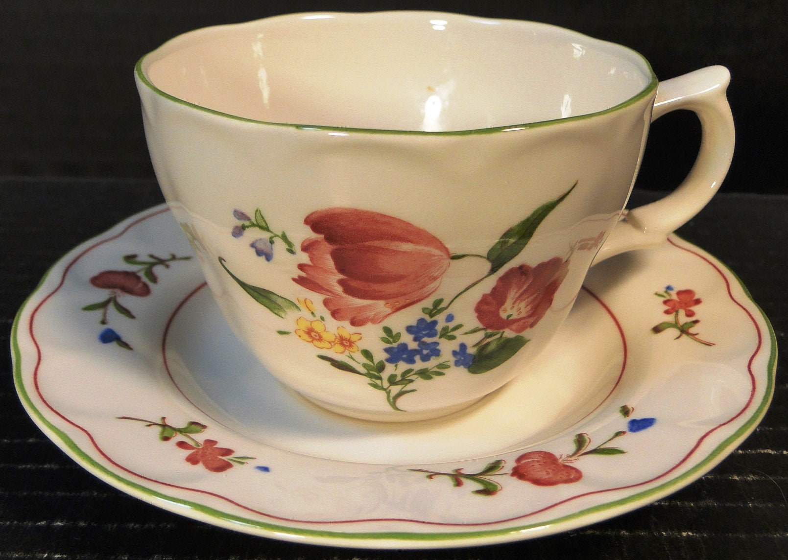 ✡nordic オリジナル✡ ニッセ ホワイトマグRD Nikko Cup and Saucer - Etsy