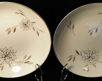 Noritake Helene Soup Bowls 5602 7 3/8" Salad Set of 2 Excellent