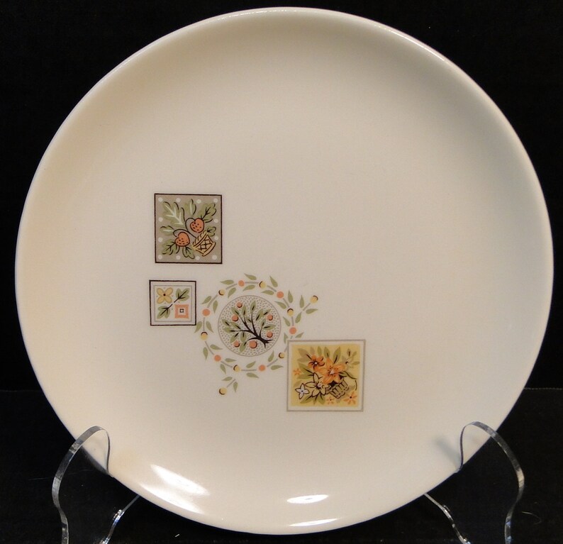 Taylor Smith Taylor Brocatelle Bread Plate 6 12 Ever Yours EXCELLENT