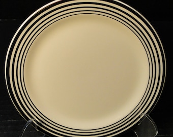 Taylor Smith Taylor Platinum Bands Rings Bread Plate 6 1/4 601 EXCELLENT!