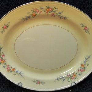 Homer Laughlin Eggshell Georgian Cashmere Oval Serving Platter 11 3/4&quot; Excellent