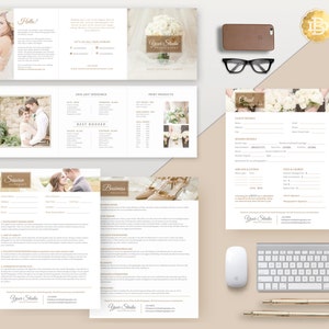 Bundles of Photography Business Form and Contracts - Session Contract, Pricing Guide, Model Release, etc . MS Word & Photoshop Form - PSF001