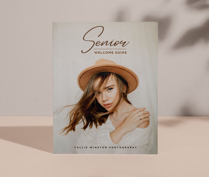 Senior Welcome Guide, Senior Photography Client Guide, What to wear, Senior Pricing Guide , Editable CANVA Magazine template, Senior Style image 6