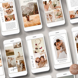 Canva Instagramverhalenbundels, marketingsjabloon voor minisessie, sjabloon voor sociale media, Photoshop-sjabloon - INSTANT DOWNLOAD IS013