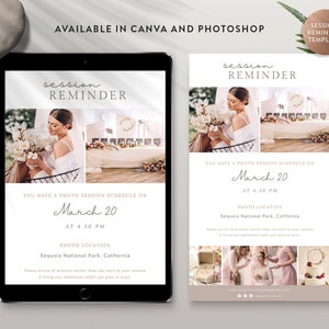 Canva-sjabloon voor nieuwsbrief, herinnering fotografiesessie Photoshop-sjabloon, sjabloon voor nieuwsbriefmarketing - INSTANT DOWNLOAD SR001