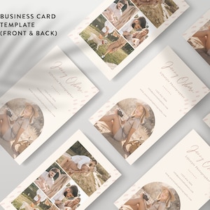 Fotografie Visitenkarte Canva Template, Visitenkarte Canva Template, Foto Visitenkarte Photoshop Template - INSTANT DOWNLOAD BC009