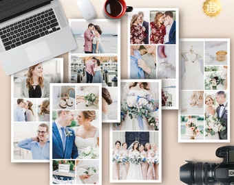 10x20 Photography Storyboard Template: Modern Collage Layout (PSD, Digital Download)