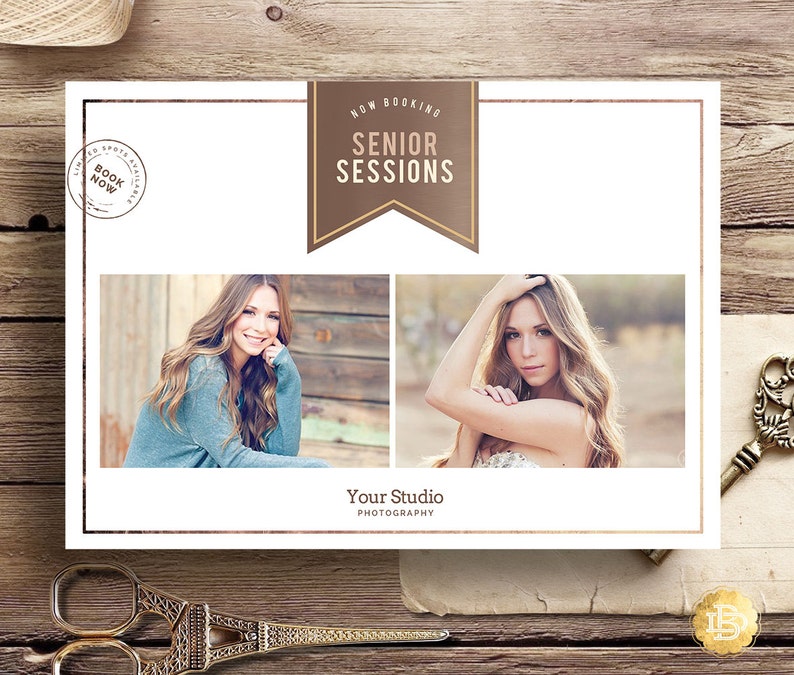 Senior Portraits Mini Session Senior Marketing Template for Etsy