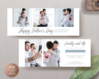 Facebook Timeline Cover Template for Photographer, Social Media Photoshop Template, Facebook Cover Business Page - INSTANT DOWNLOAD FC001