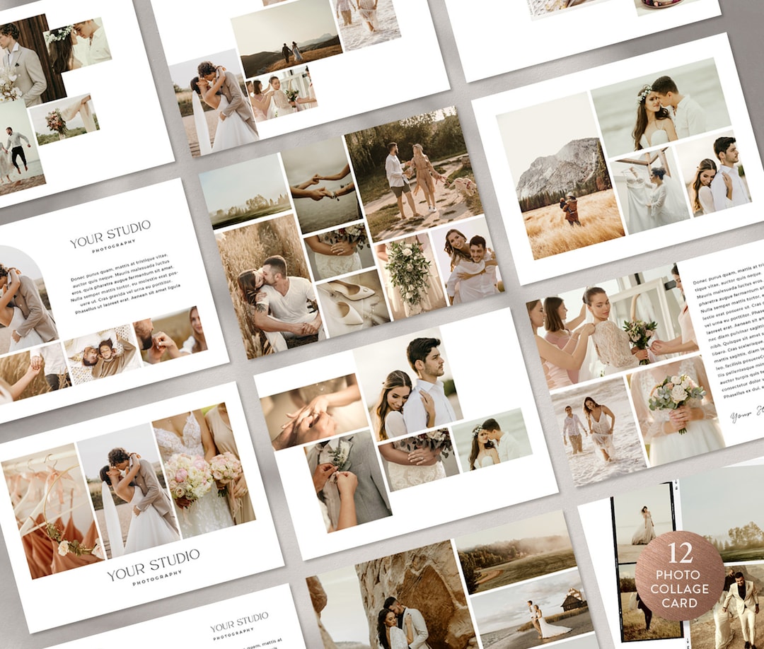 写真コラージュ Canva テンプレート、ストーリーボード Photoshop テンプレート、ブログボード写真テンプレート、Keep Sake  画像テンプレート - 即時ダウンロード SB003 - Etsy 日本