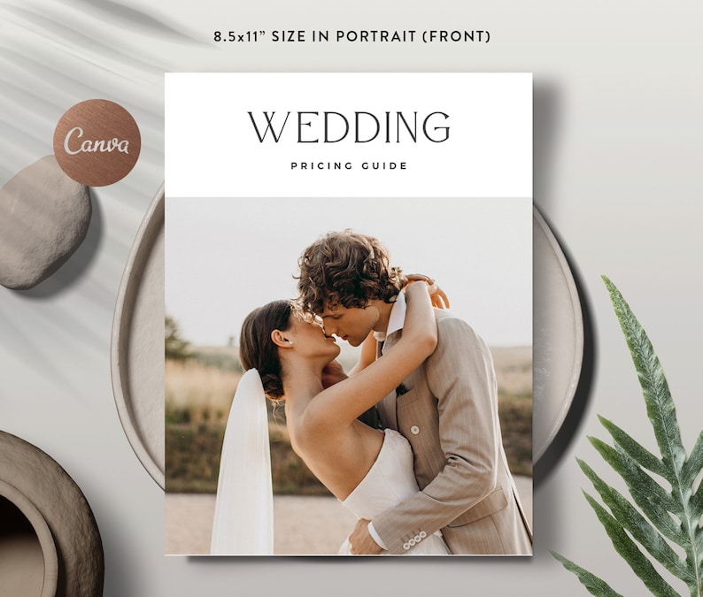 Photography Pricing Guide Canva Template, Wedding Pricing Guide List for Photographers, Photoshop Price Sheet INSTANT DOWNLOAD PG018 image 2