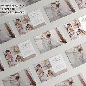 Fotografie Visitenkarte Canva Template, Visitenkarte Canva Template, Foto Visitenkarte Photoshop Template - INSTANT DOWNLOAD BC010