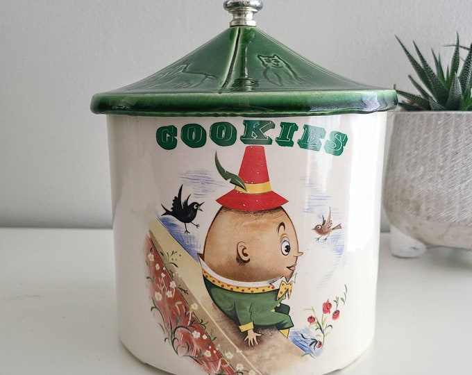Mccoy Cookie Jar Vintage Mccoy Pottery USA Humpty Dumpty 1970s Nursery