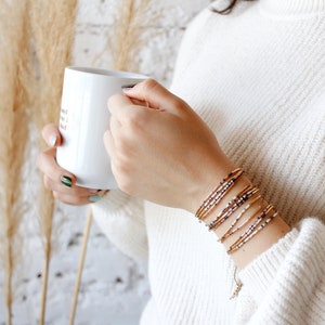 GODMOTHER Morse Code Bracelet / Godmother Bracelet / MORSE CODE Jewelry / Stackable bracelets