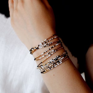 B A D A S S Morse-Code Armband | MORSE CODE Schmuck | Badass Armband | Stapelbare Armbänder | Freundschaftsarmband | toller Morsecode