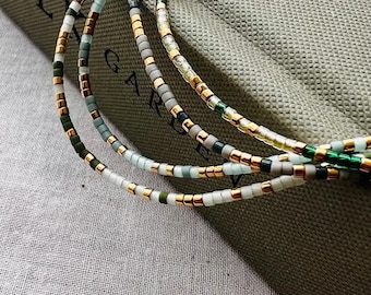 Custom Morse Code Bracelet: Seed Bead Friendship Jewelry