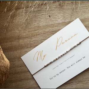 M Y  P E R S O N  ** Morse Code Bracelet | You&#39;re my person| Friendship bracelet