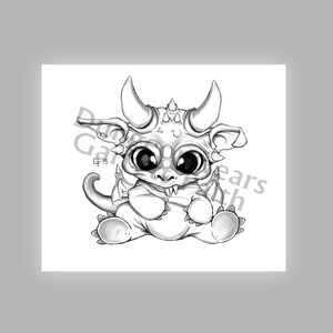 Wrinkles the Baby Dragon Sticker