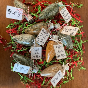 2 Dip Mix Ornaments choose your flavors; Dip mix gift set; Gift Basket;