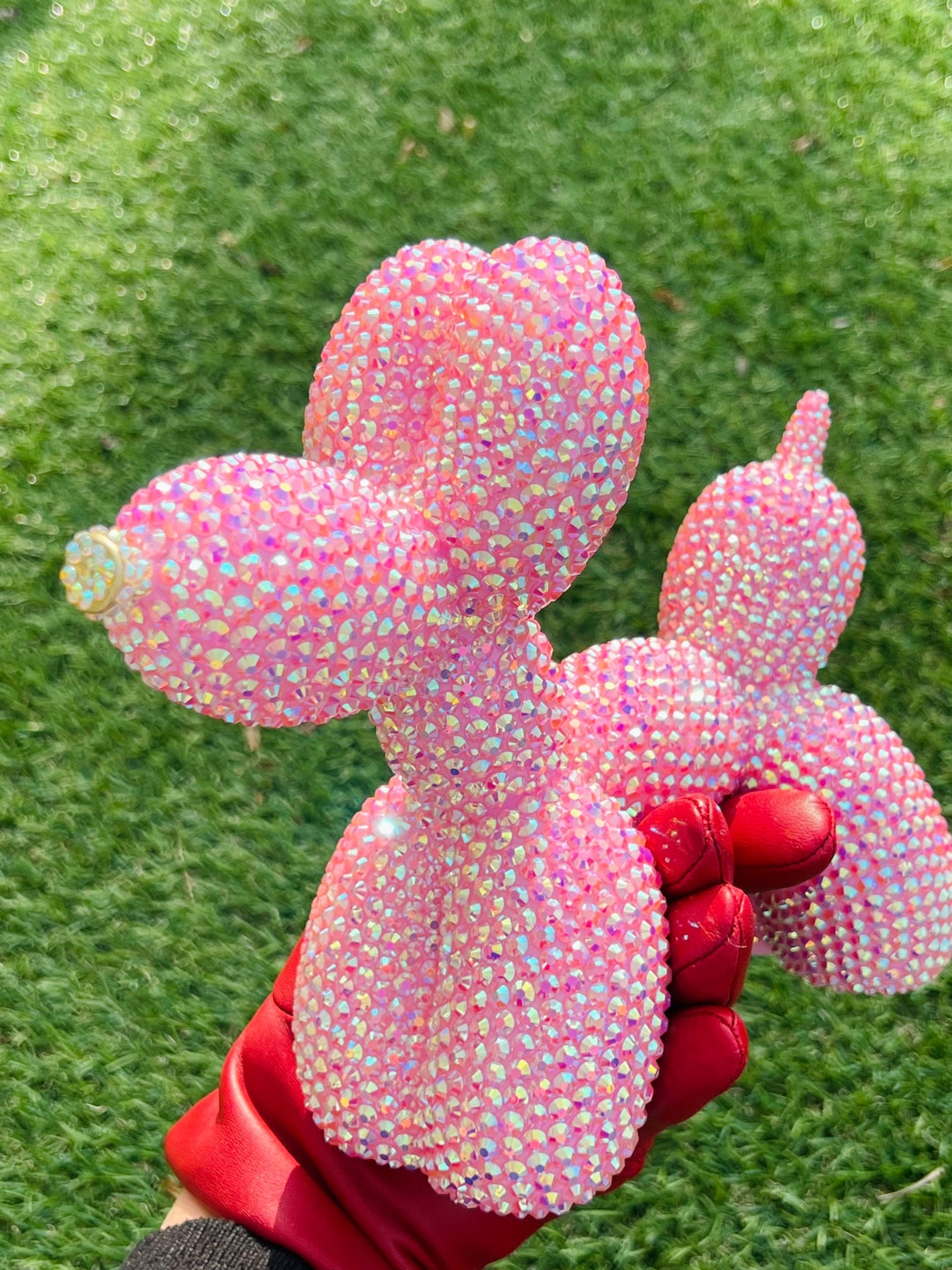 Balloon Dog Statue Figuring for Collecting,rhinestone Balloon Dog