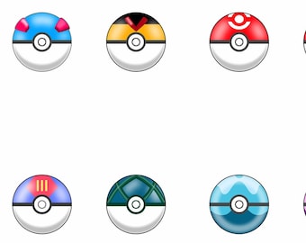 Poké Ball Instagram Highlight Covers – 27 Anime PNG & JPEG (Digital Download)