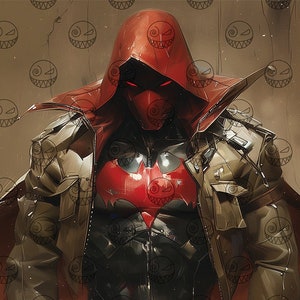 AI - DC Comics - Under the Red Hood Poster - Anime Art - Art for Comic fans - Detective Comics Art - Printable Wall Art