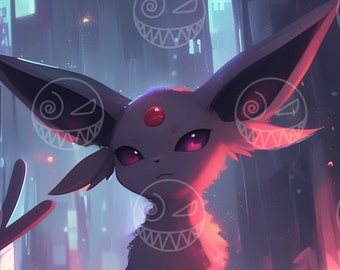 ブラッキー　ポスター ポケモンポスター: ブラッキー - Etsy 日本