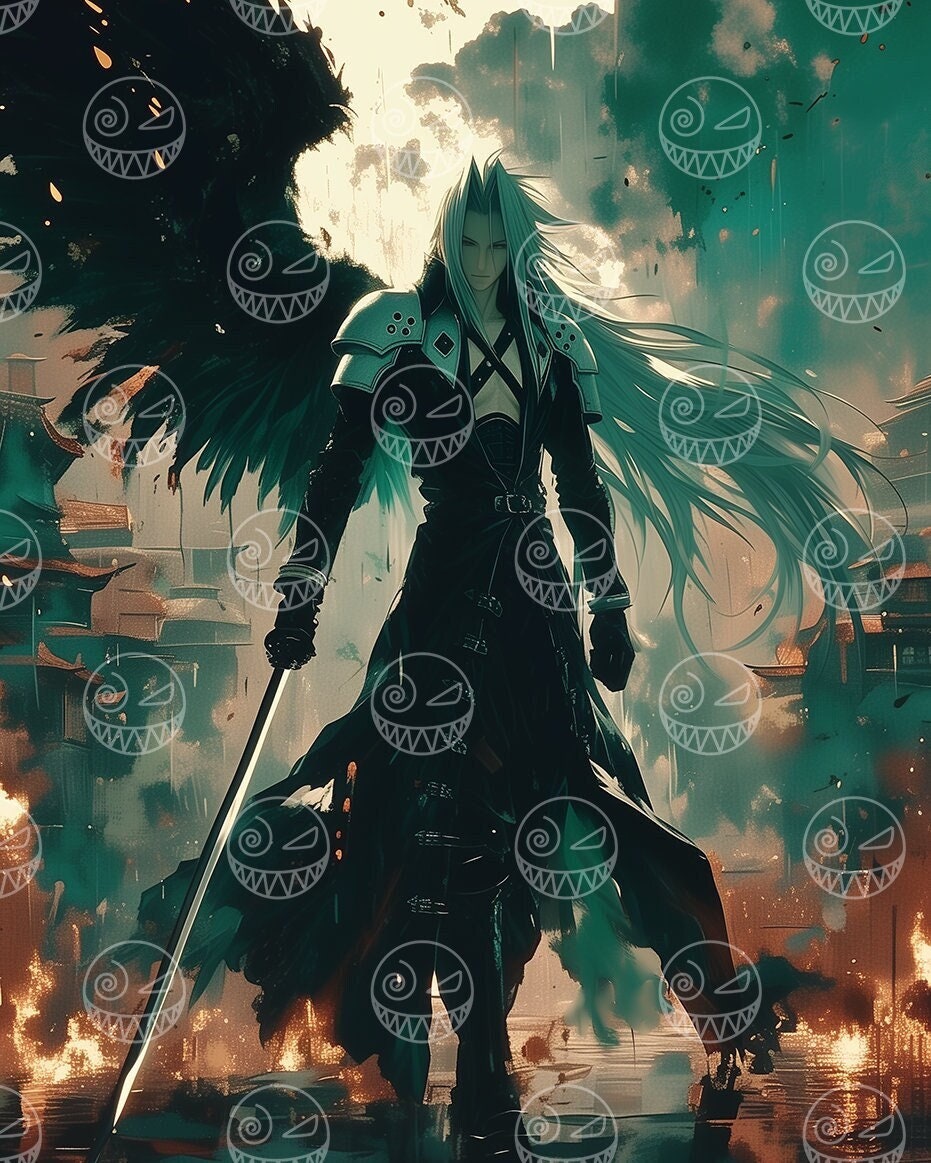 FINAL FANTASY セフィロス ポスター Amazon.co.jp: セフィロス クラウド等ffファイファン mtg