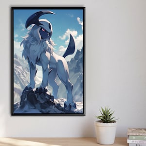 AI - Absence of Sunlight - Absol - Dark-type - Anime Art - Etsy