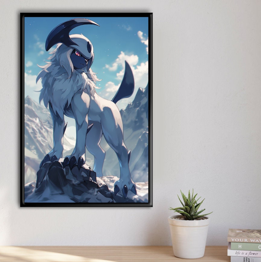 AI - Absence of Sunlight - Absol - Dark-type - Anime Art - Etsy