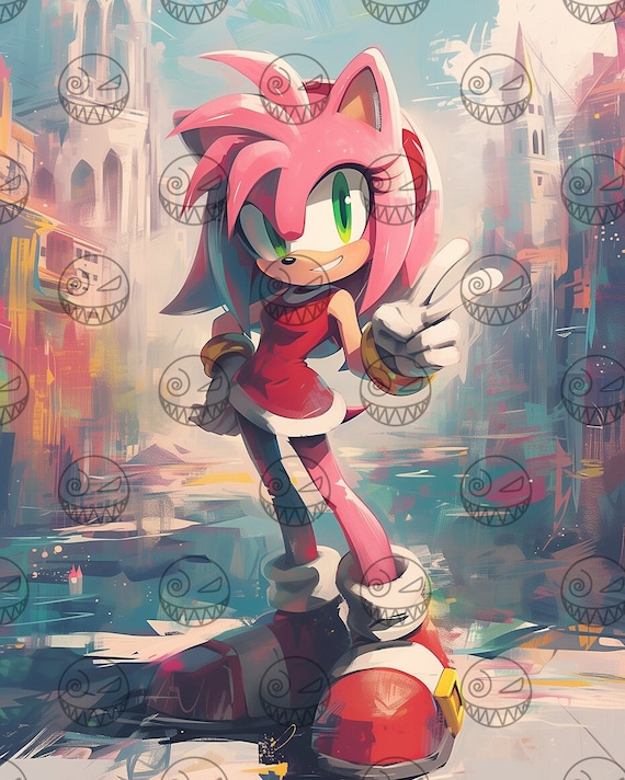 Buy AI - Amy Rose, Cute Pose for the Camera, Gamer Poster Art