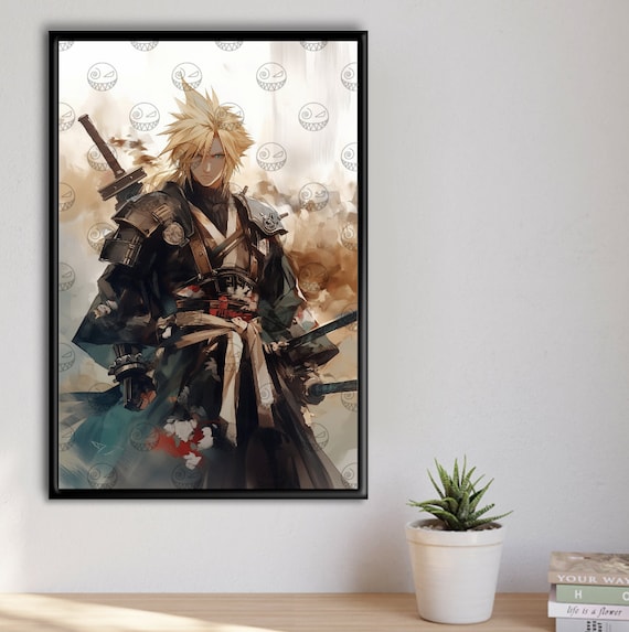 AI - ファイナルファンタジーVII ポスター：サムライ クラウド