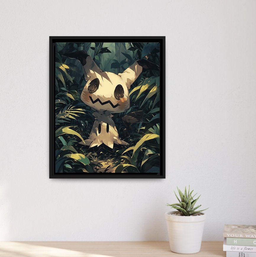 AI - ポケモンポスター - ミミッキュ - アニメアート - ゲーマーホーム