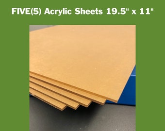 Dark Pastel Green Translucent//Solid Acrylic Plexiglass sheet 1//8/" x 24/" x 24/"