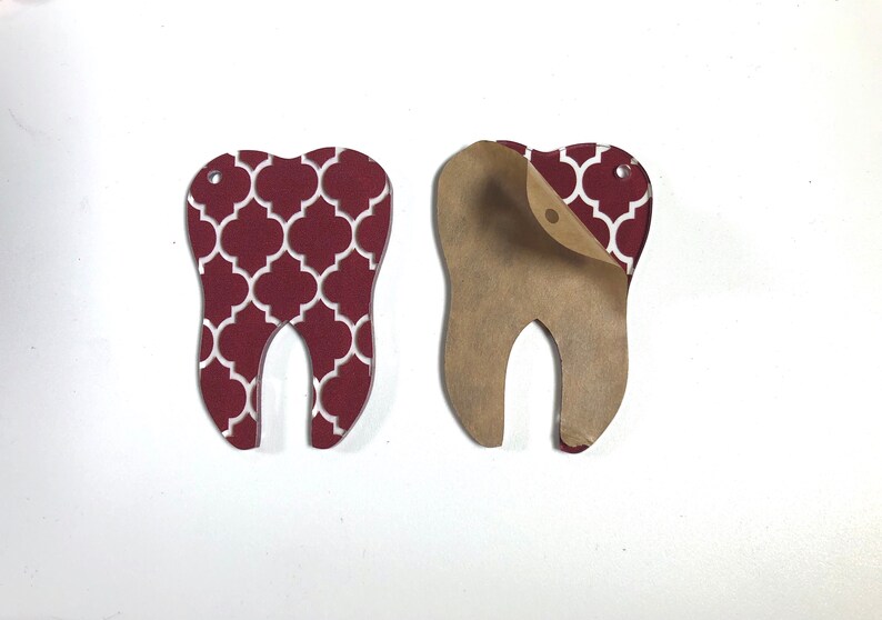 Tooth Shaped Acrylic Blanks Moroccan Design UV Printed on Etsy