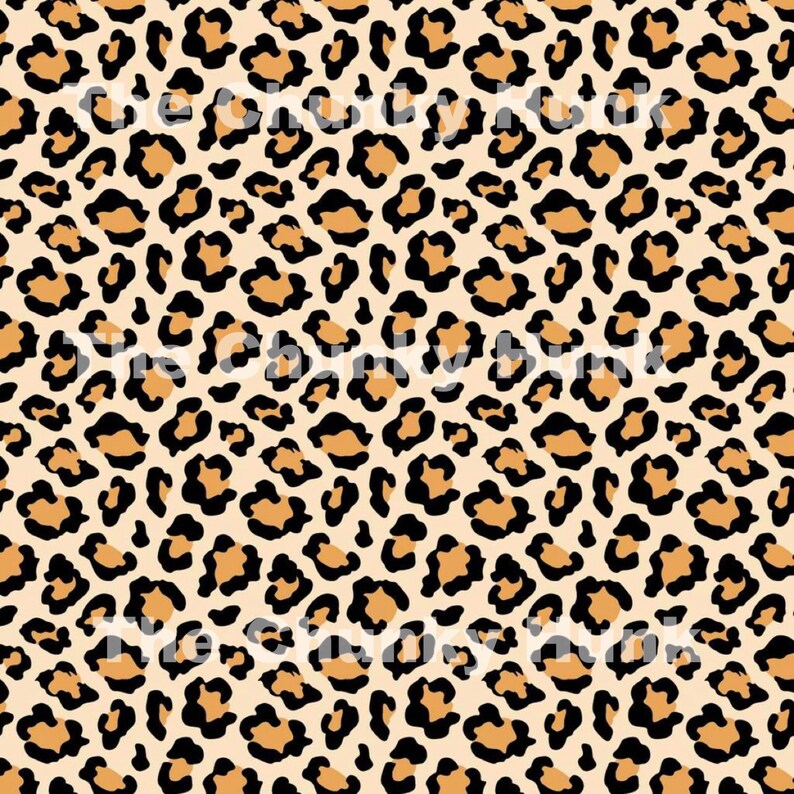 Leopard Print Vinyl Printed Vinyl Adhesive Vinyl Heat Etsy