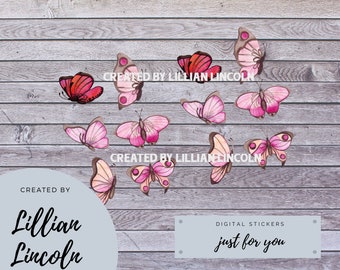 Beautiful Digital Pink Butterfly Printables that you can print at home-DIY printable