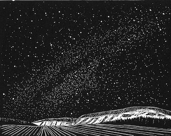 Sterrennacht boven de Tanana