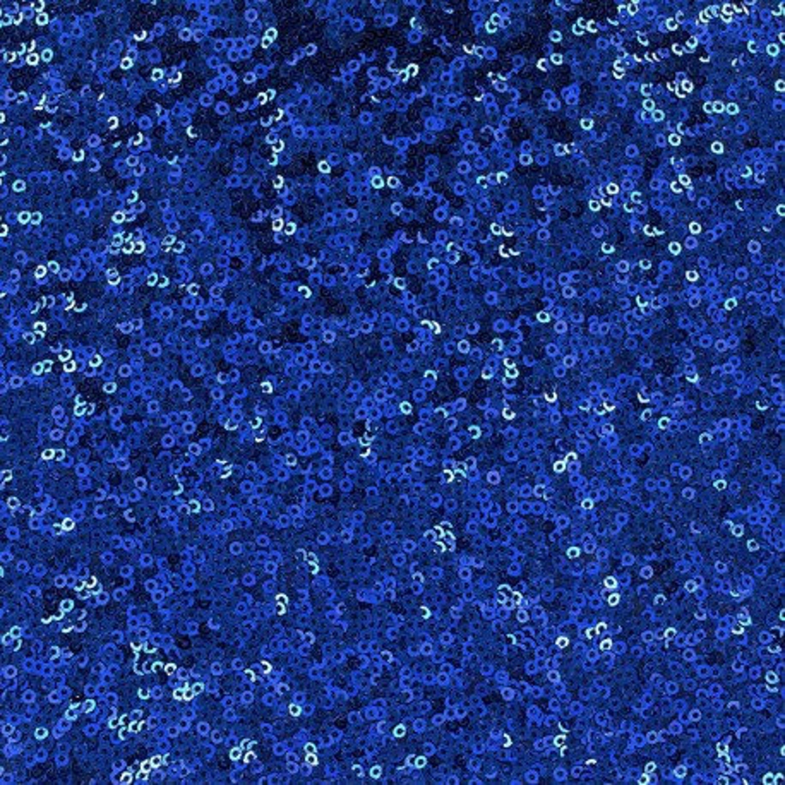 1.94 Yards 3mm Mini Sequin Fabric material ROYAL BLUE Etsy