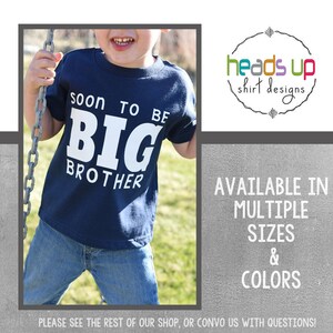 Soon To Be Big Brother Shirt Toddler Boy Baby Announcement Big Brother tshirt I'm Going To Be A Big Brother Tee Brother Trendy image 1