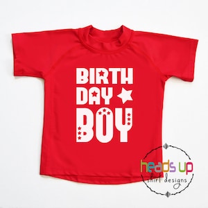 Birthday Boy Rash Guard Toddler Boy Rashguard Kids Swim Suit Shirt Birthday 1 Bday 2 Shirt Birthday 3 tee Bday 4 Swim Party 5 tshirt trendy